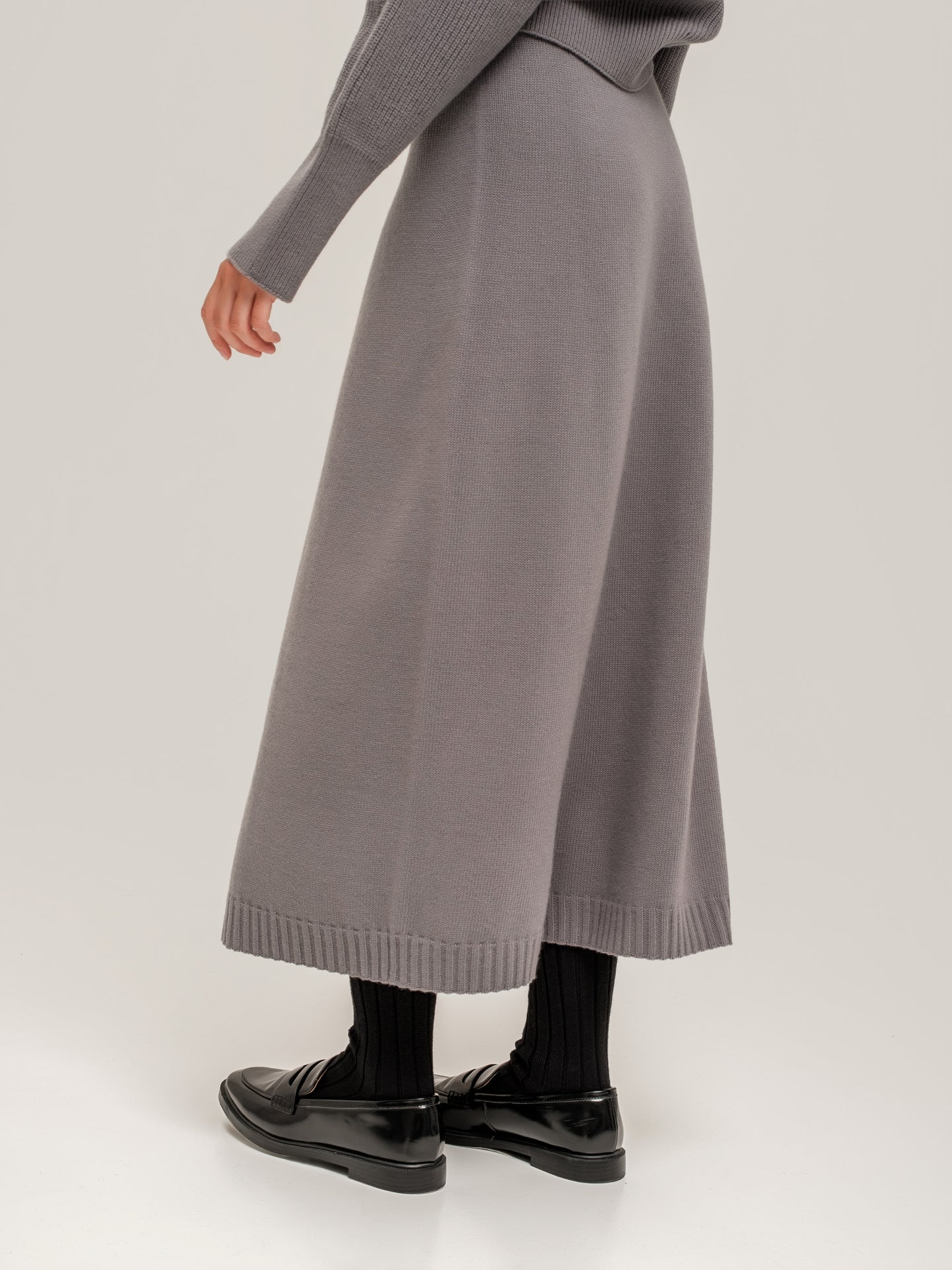 Grey Knit Skirt