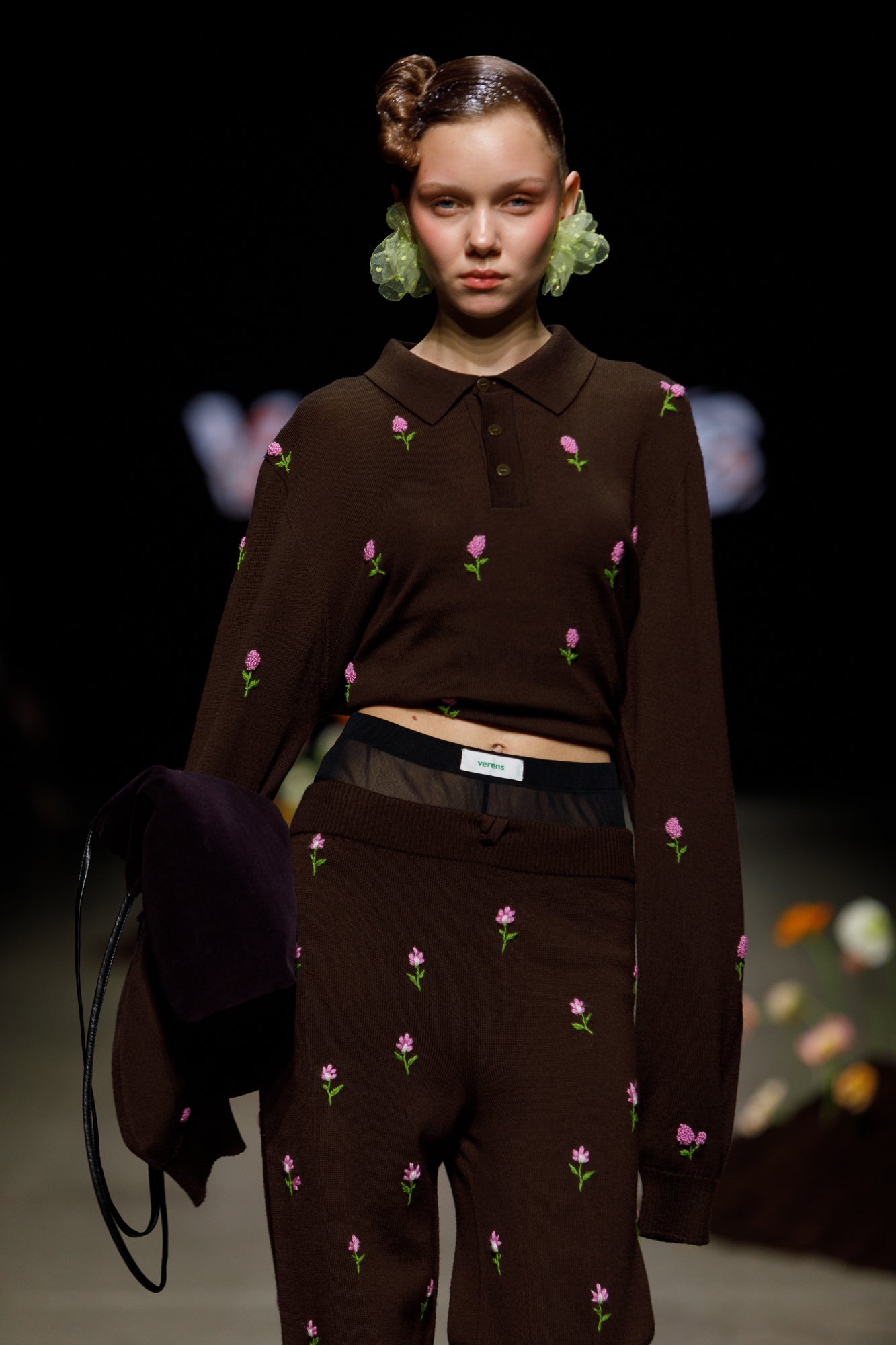 Knit Trousers in Chocolate – 100% Extra Fine Merino Wool