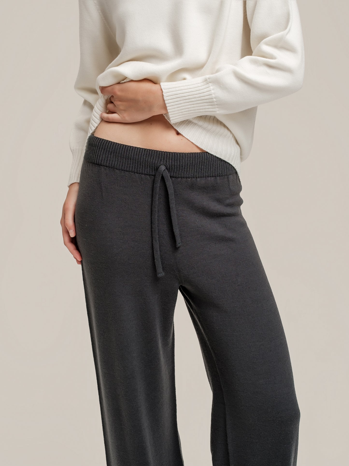Knit Anthracite Trousers