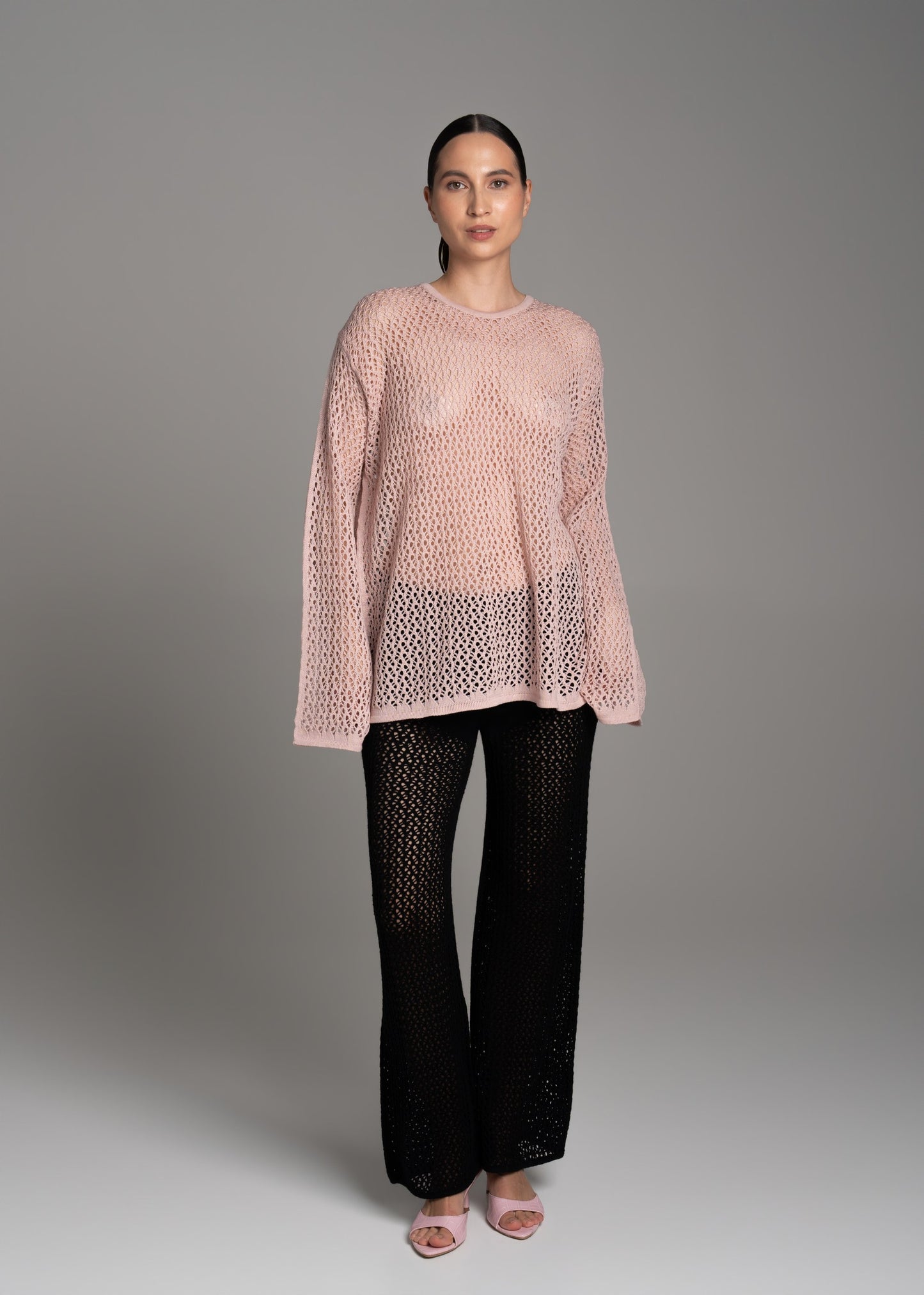 White Lace Long-Sleeve Top
