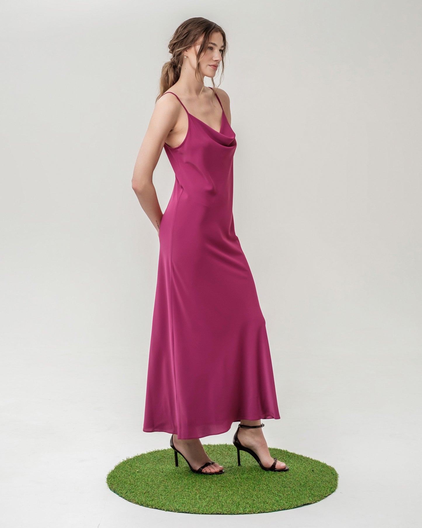 Magenta Slip Dress