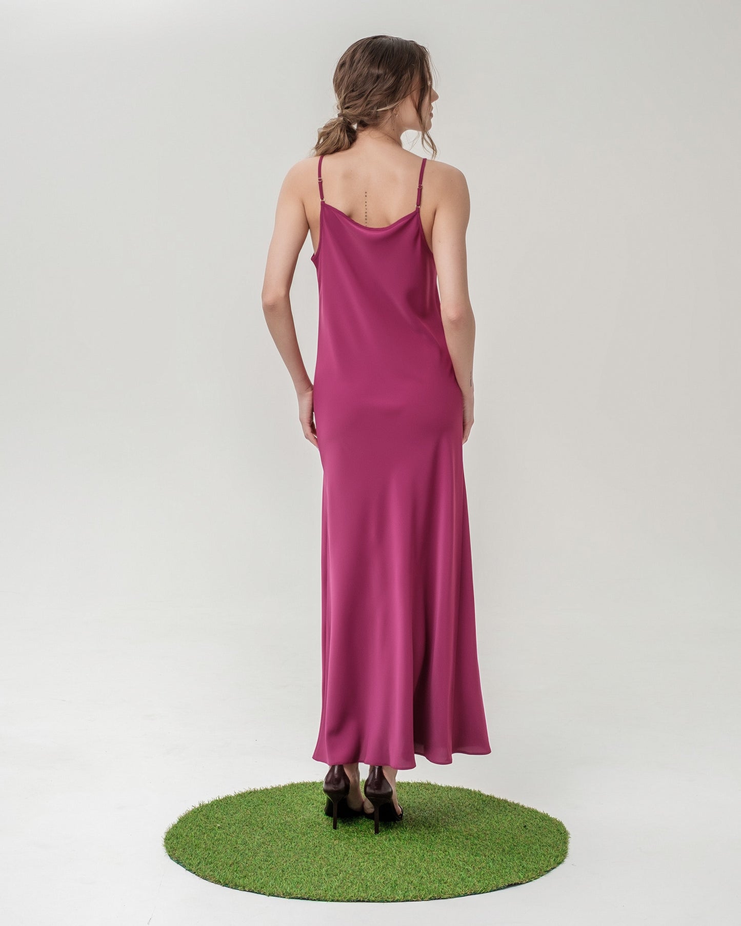 Magenta Slip Dress