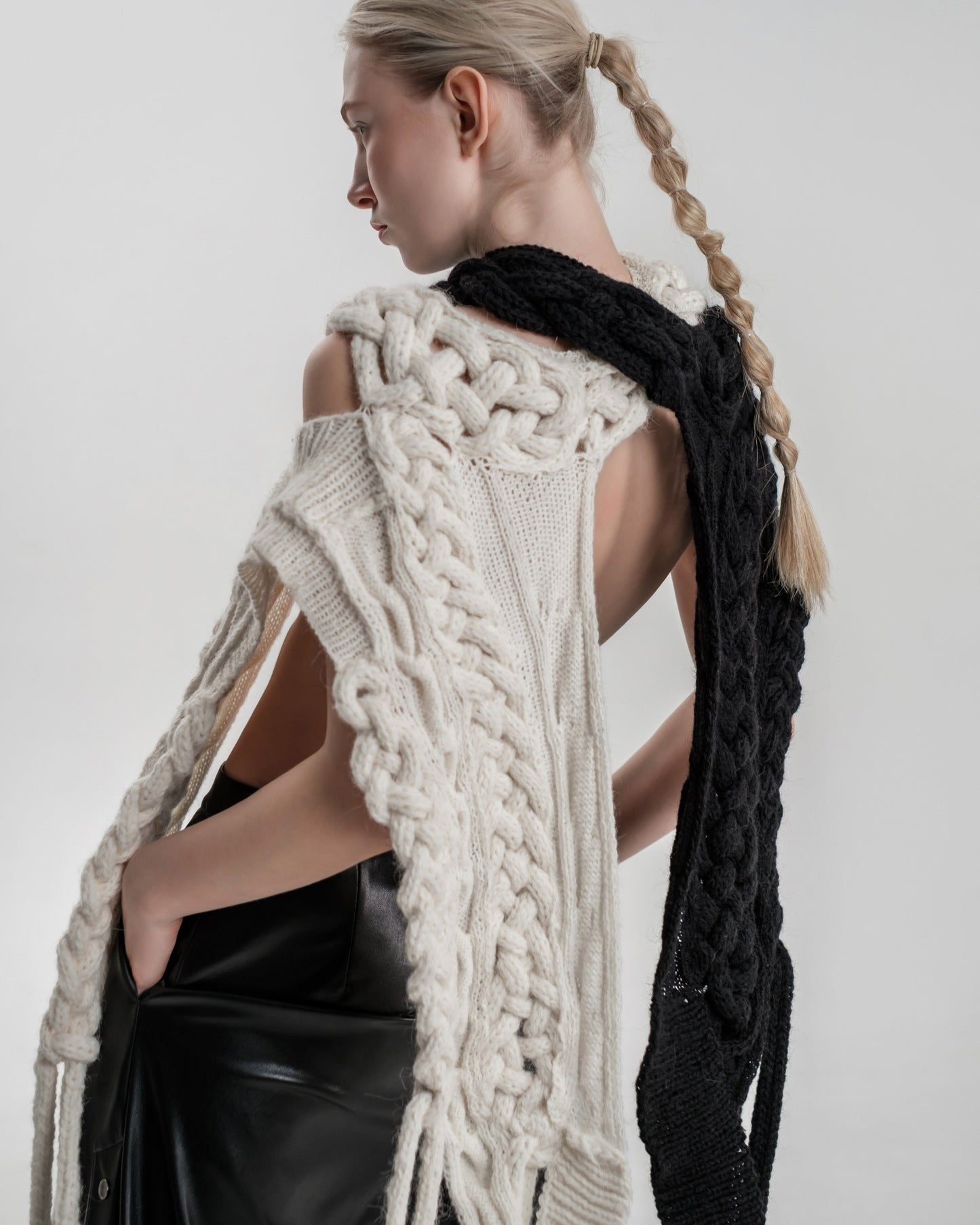 One Shoulder Scarf
