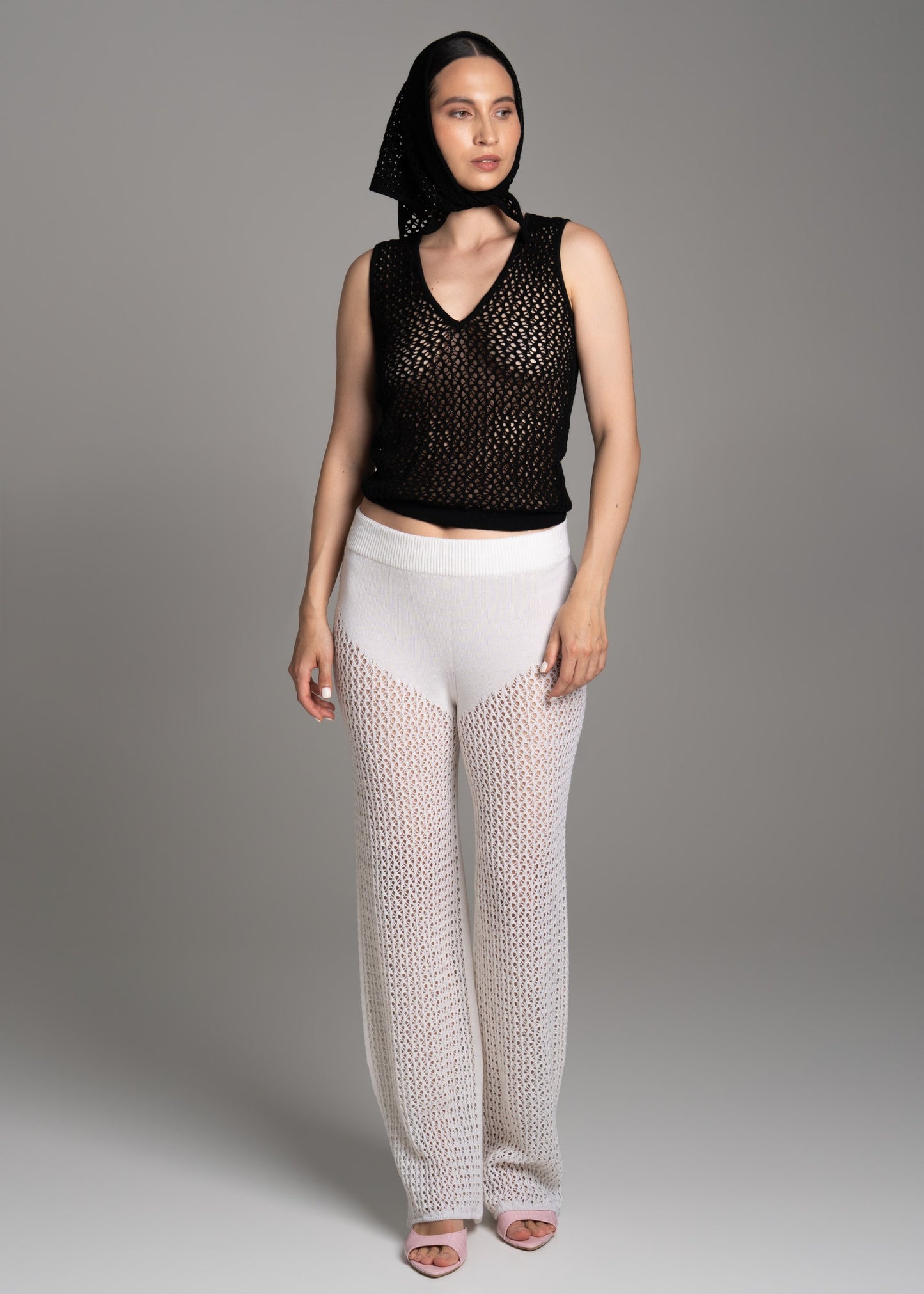 Black Lace Long Top