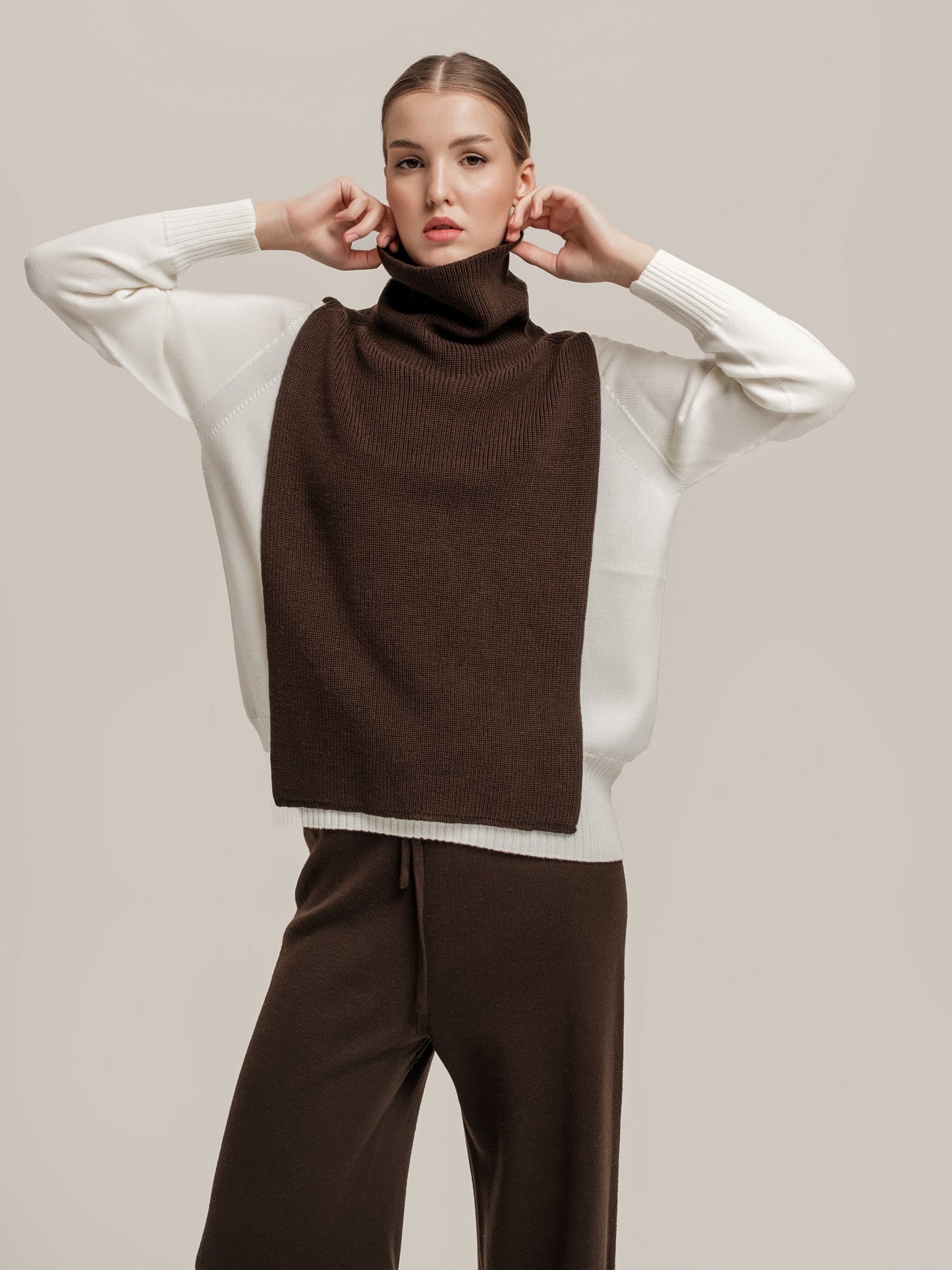 Knit Chocolate Trousers