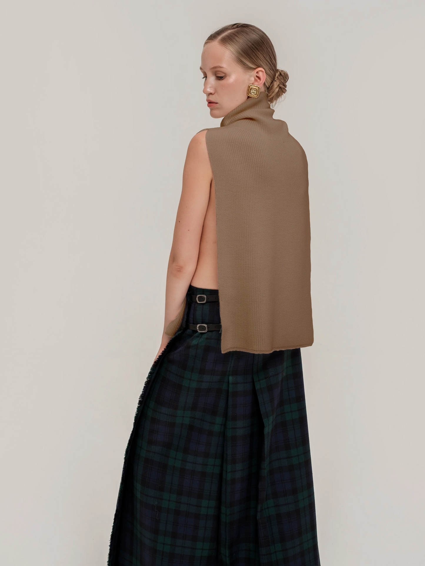 Snud Knit Vest – Seamless 3D Wool & Cashmere Vest Truffle