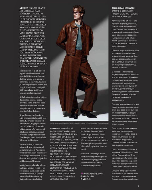 Verens: Bridging Tradition and Modernity at Tallinn Fashion Week