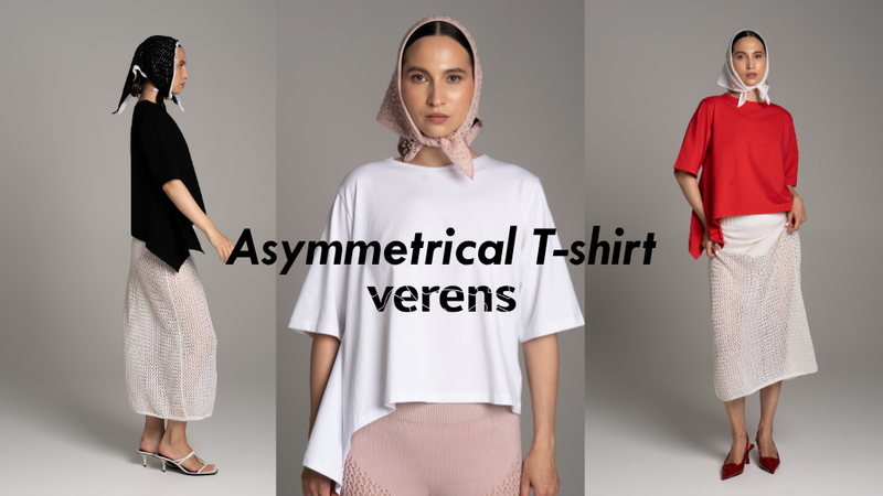 Asymmetrical T-shirt as wardrobe essential