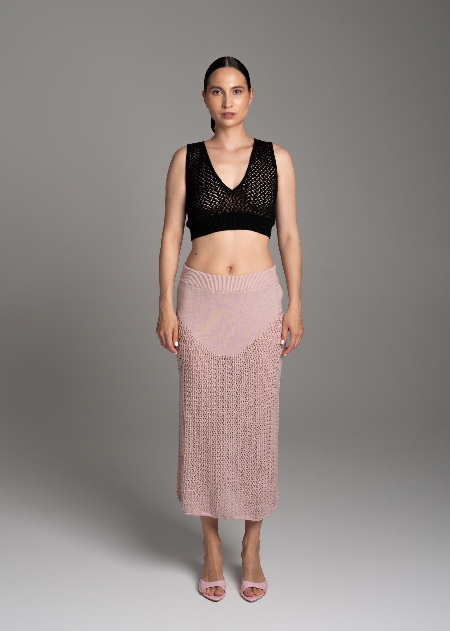 Pink Lace Skirt