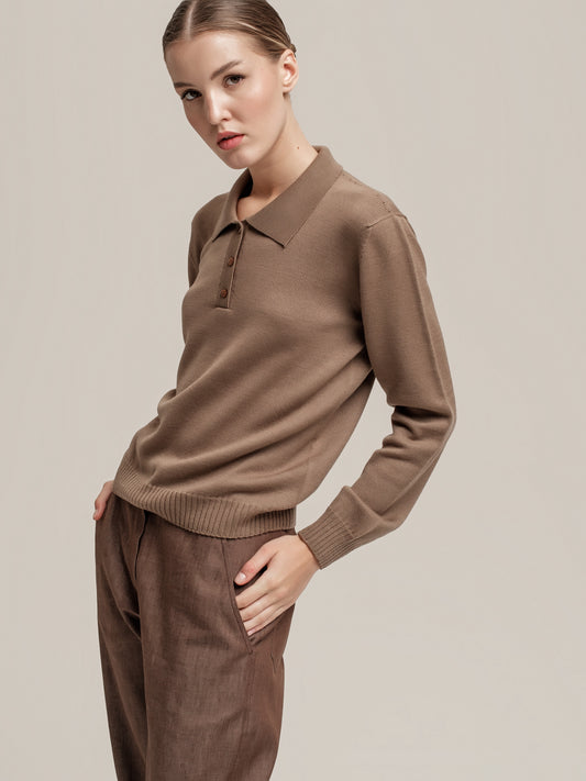 Truffle Polo Pullover