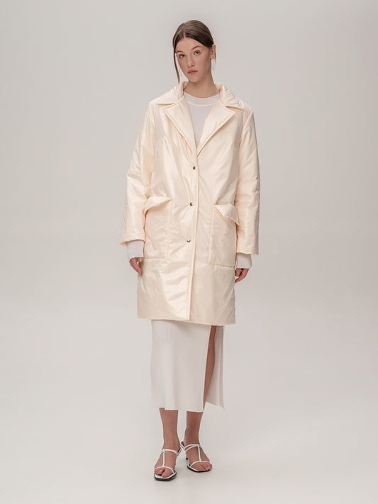 Manteau Flow — Guimauve