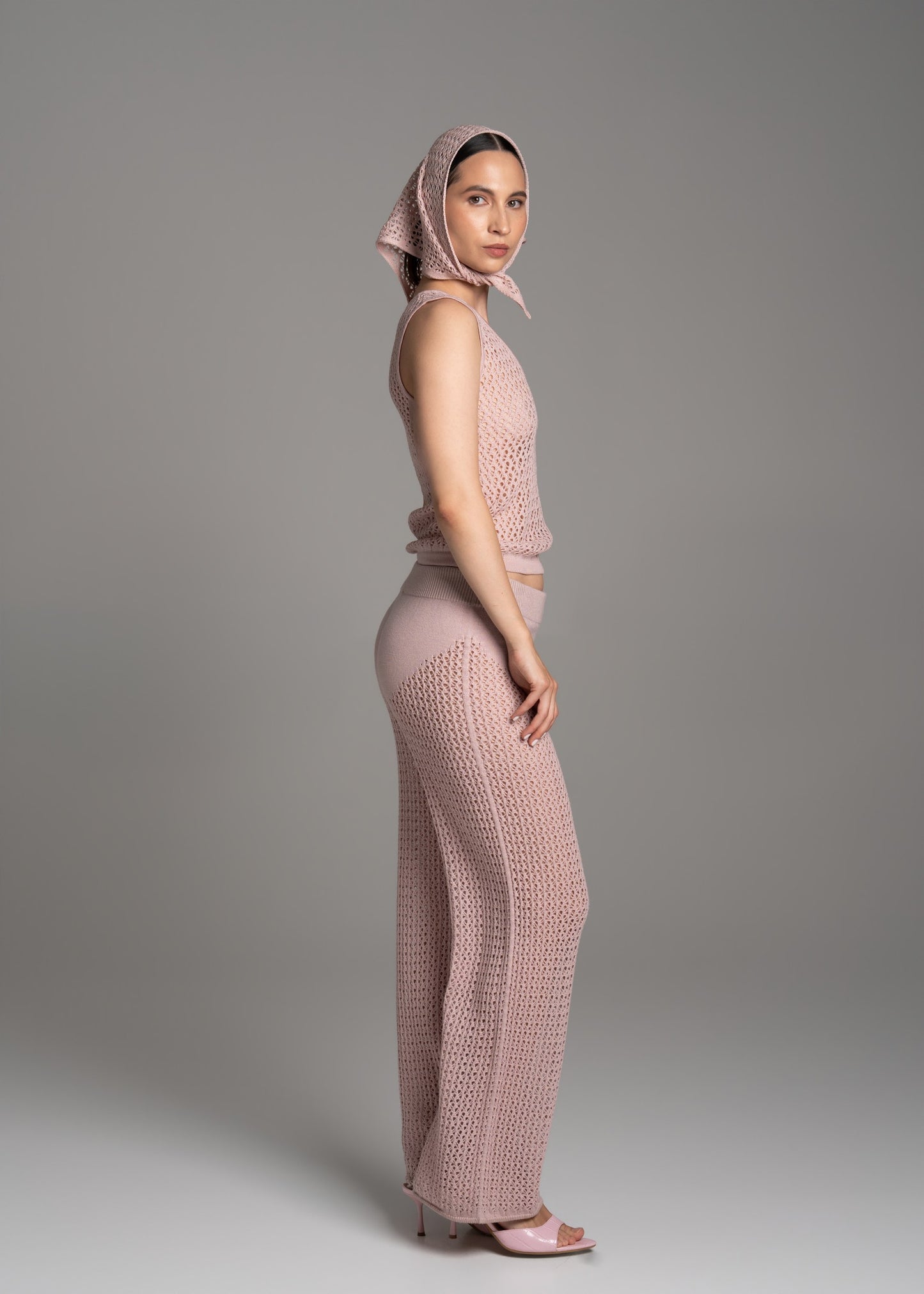 Pink Lace Long Top