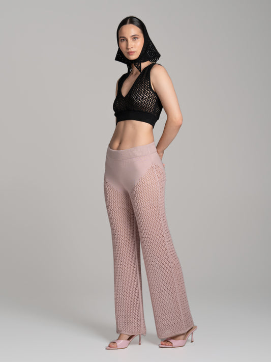 Lace Trousers Pink