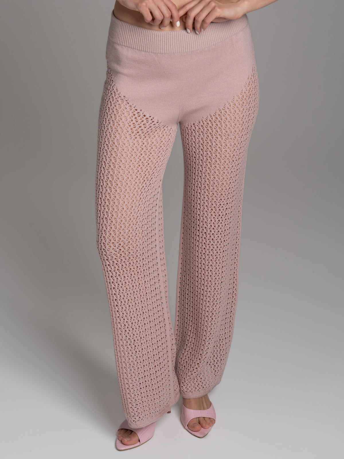 Lace Trousers Pink
