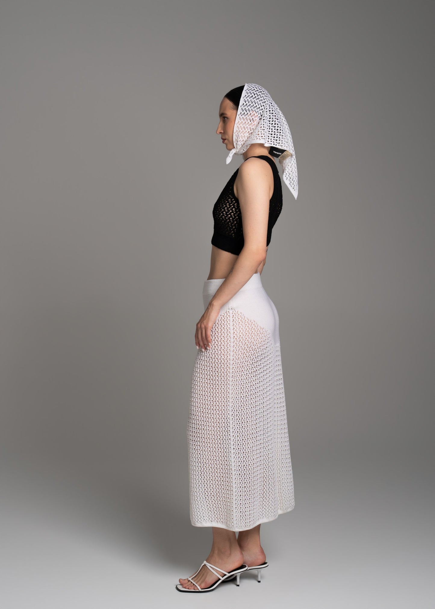 White Lace Headscarf