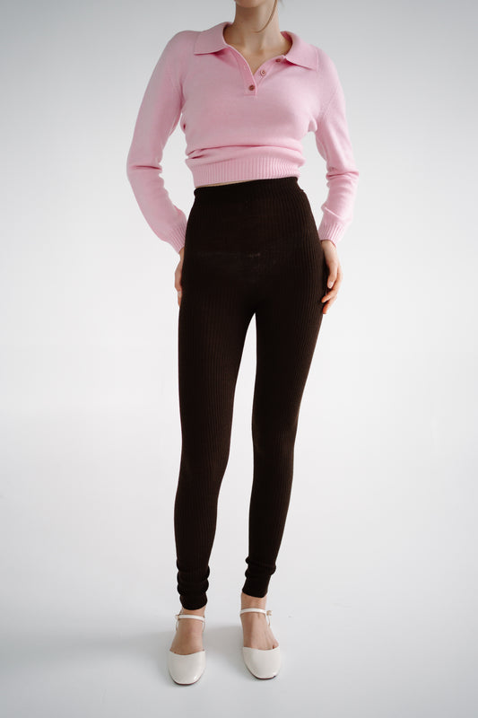 Chocolate Merino Leggings