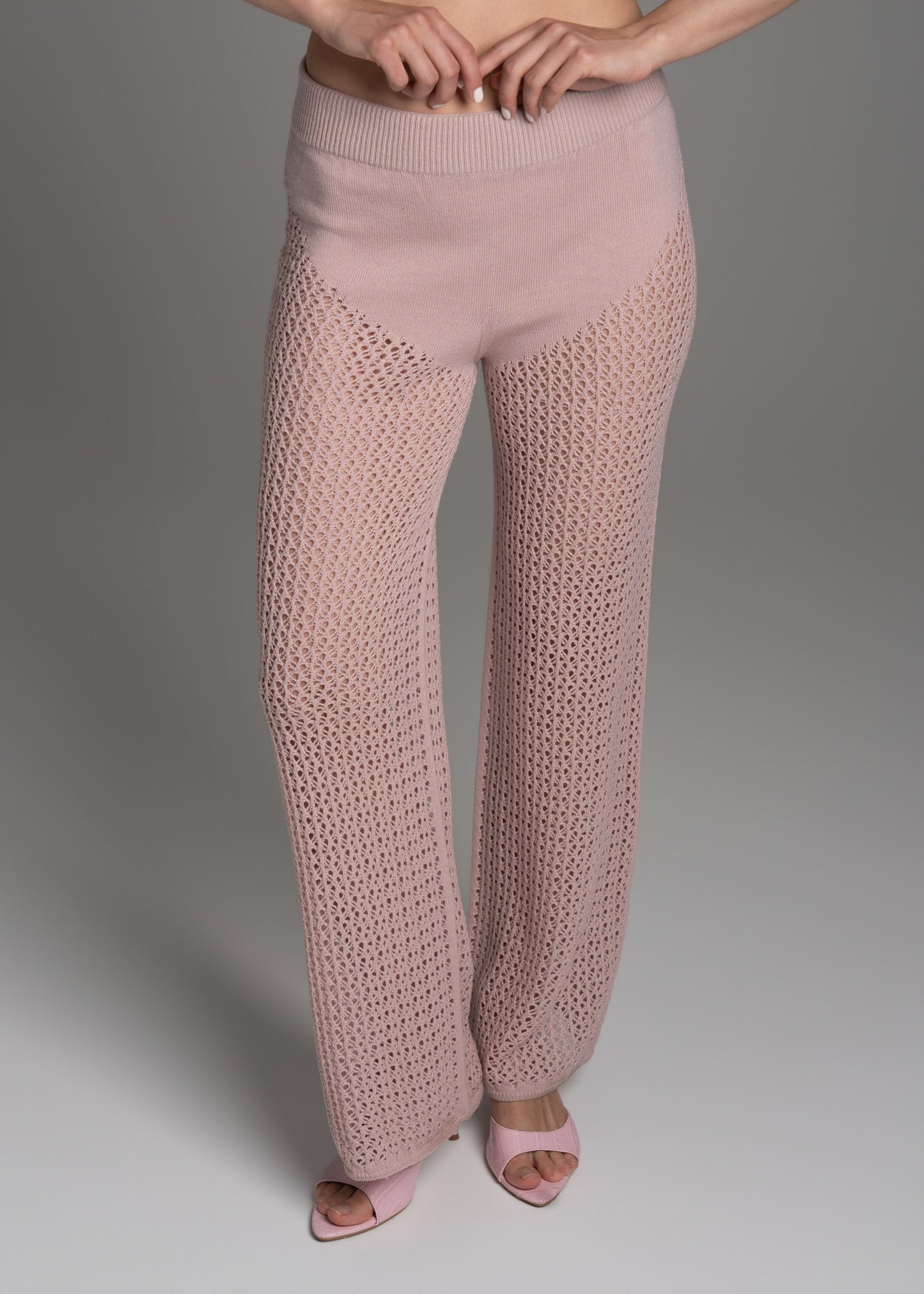 Pink Lace Trousers