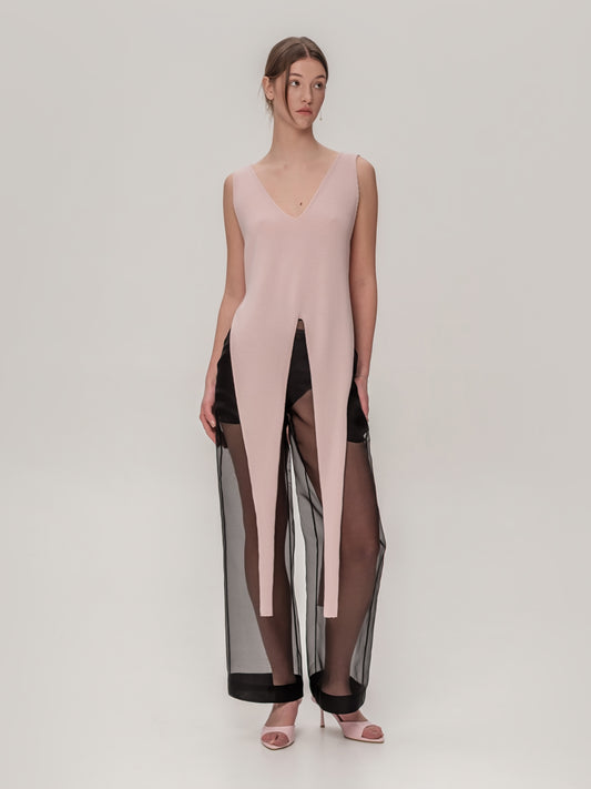 Twins Vest Marshmallow – 100% Wool, Seamless 3D Knit