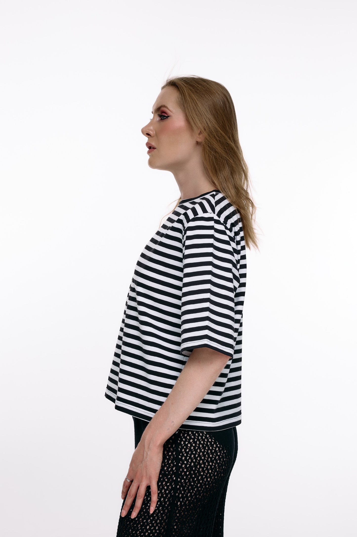 Striped T-Shirt – 95% Viscose, 5% Elastane, Handmade in the EU