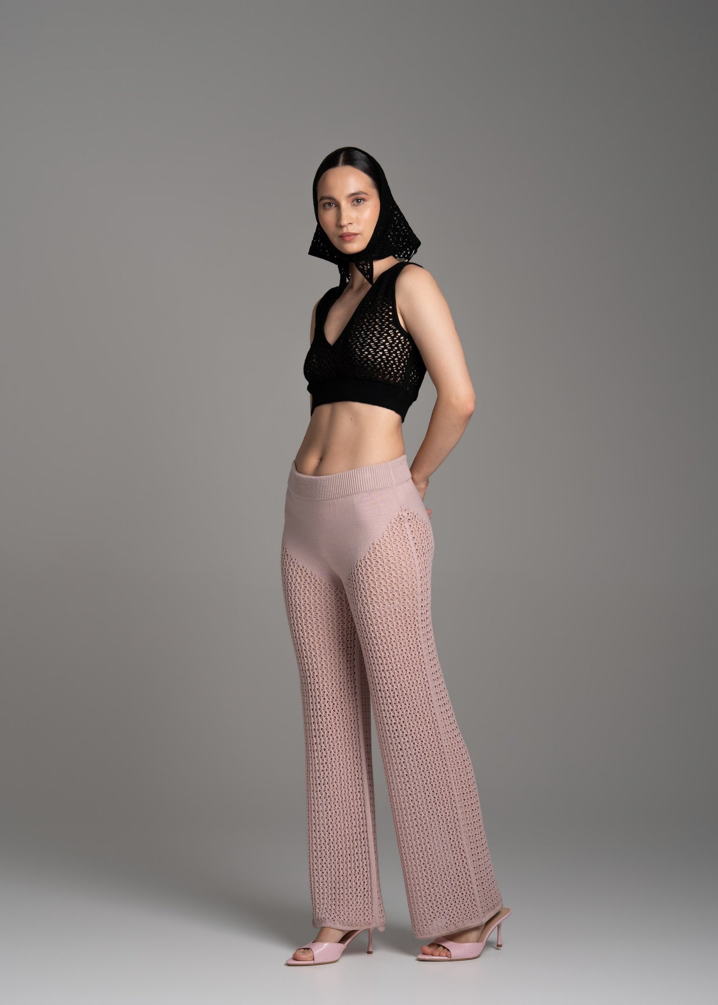 Pink Lace Trousers