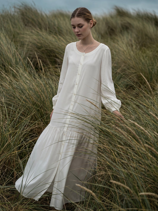 Linen Dress White