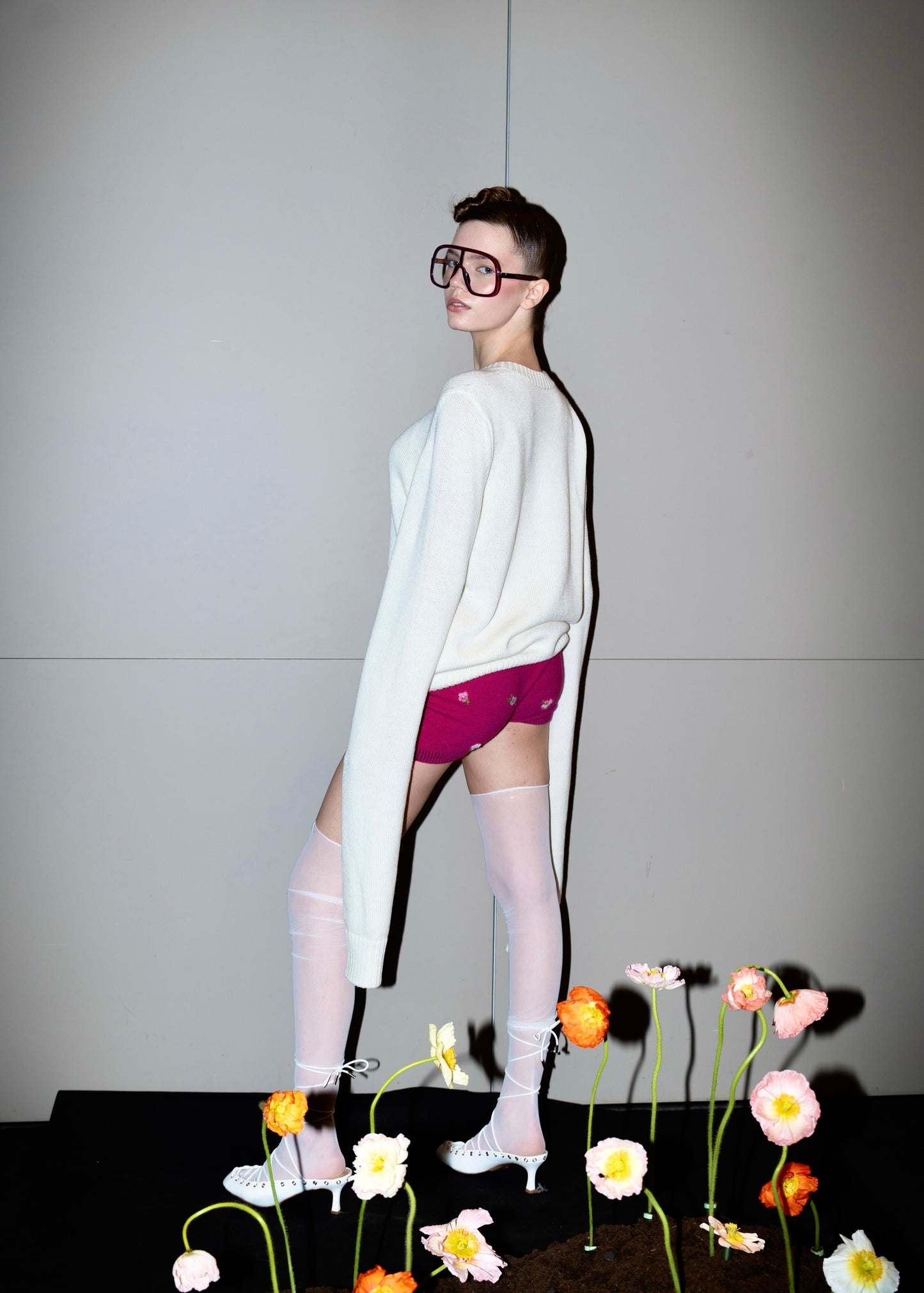 Long socks White