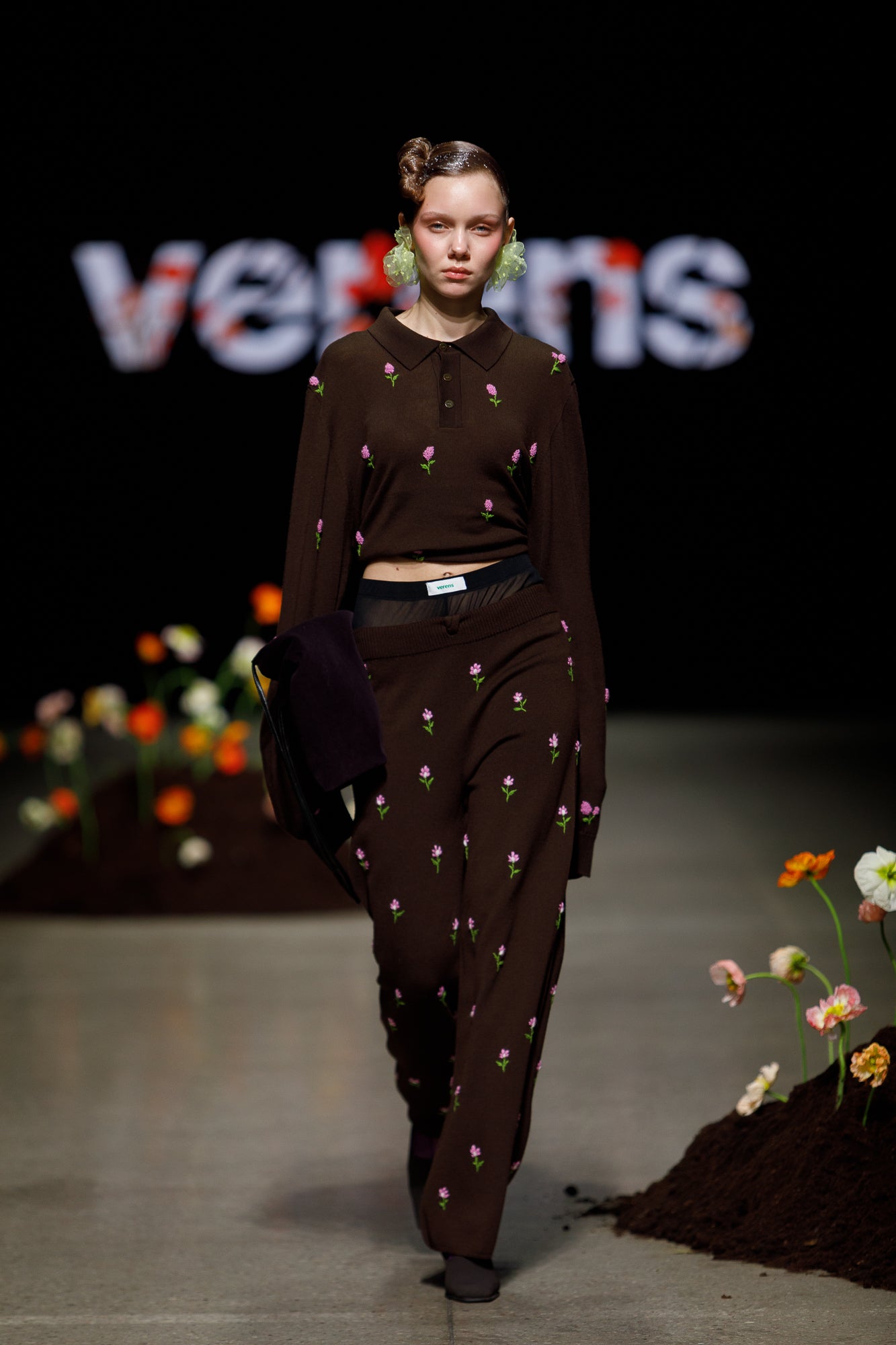 Knit Trousers in Chocolate – 100% Extra Fine Merino Wool