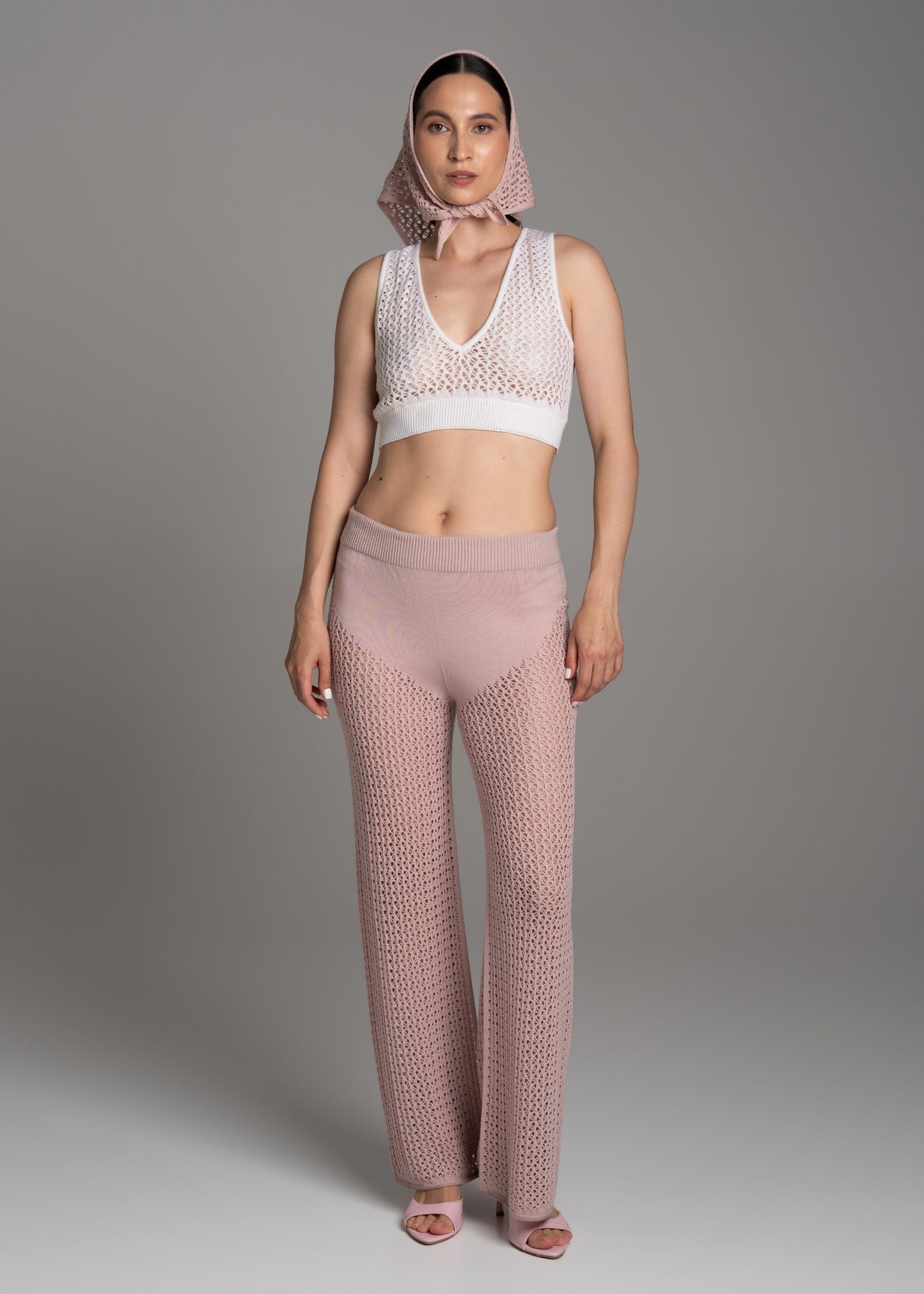 White Lace Crop Top