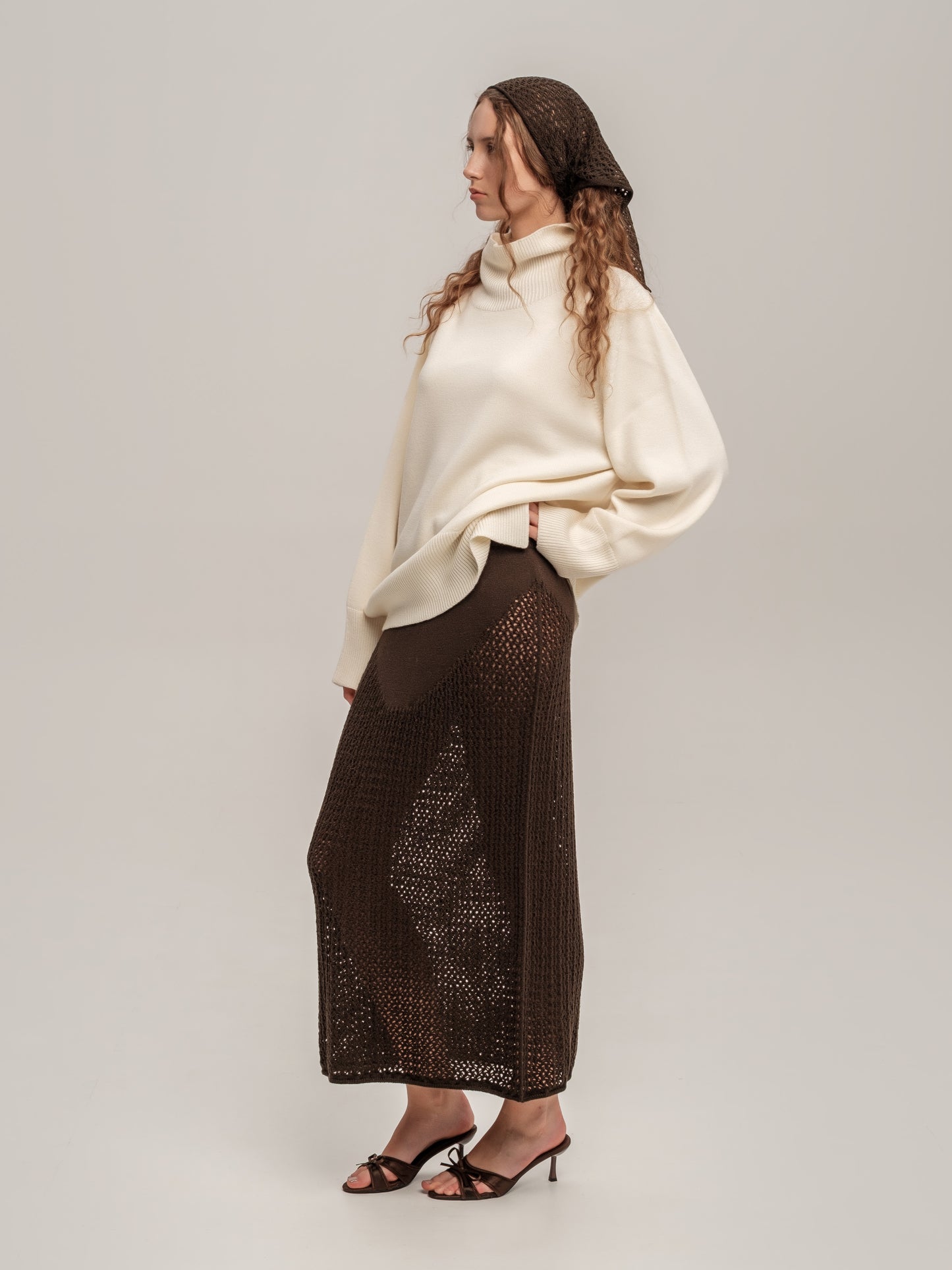 Lace Skirt Chocolate
