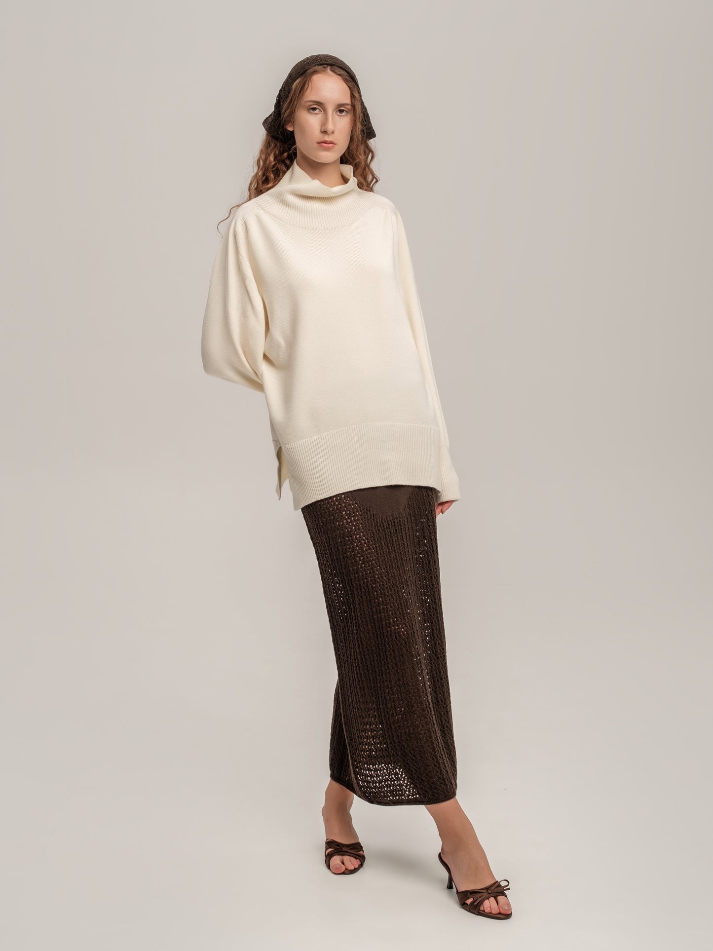 Lace Skirt Chocolate