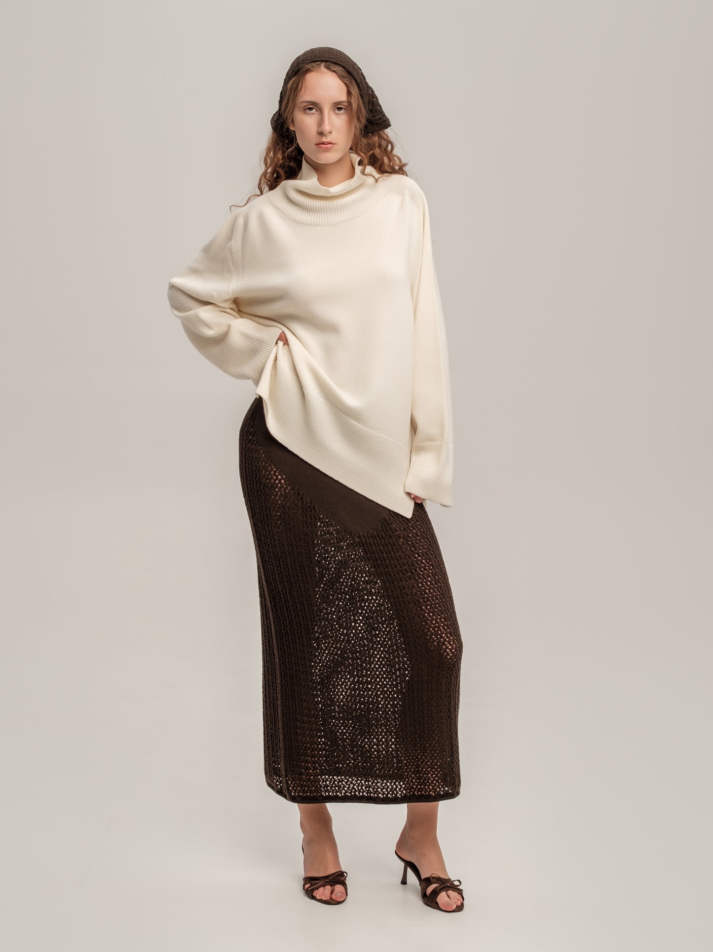 Lace Skirt Chocolate