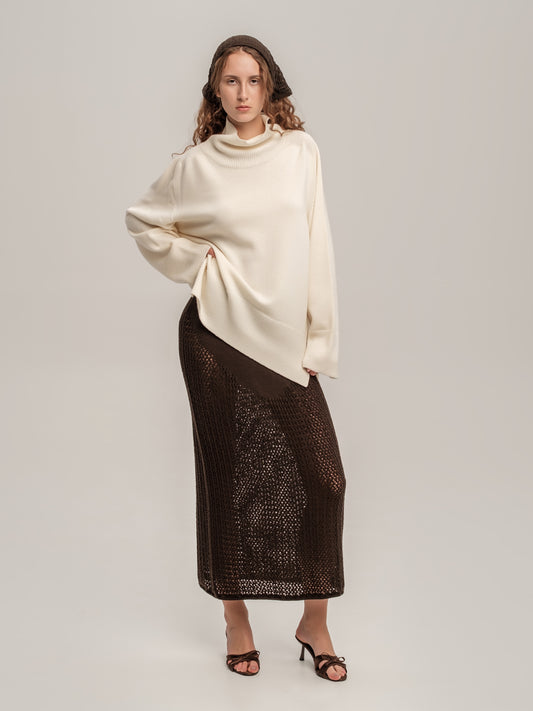 Lace Skirt Chocolate