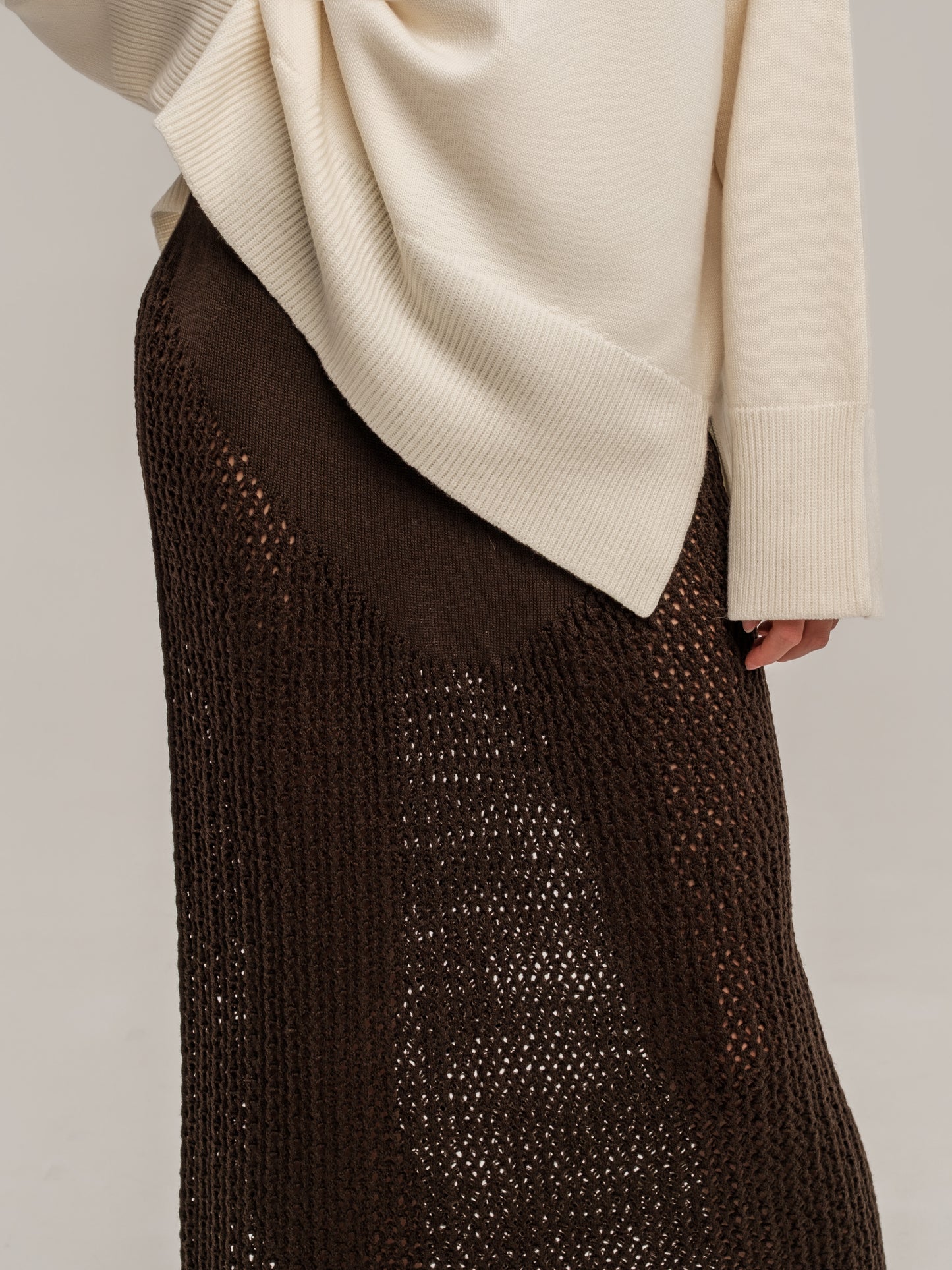 Lace Skirt Chocolate
