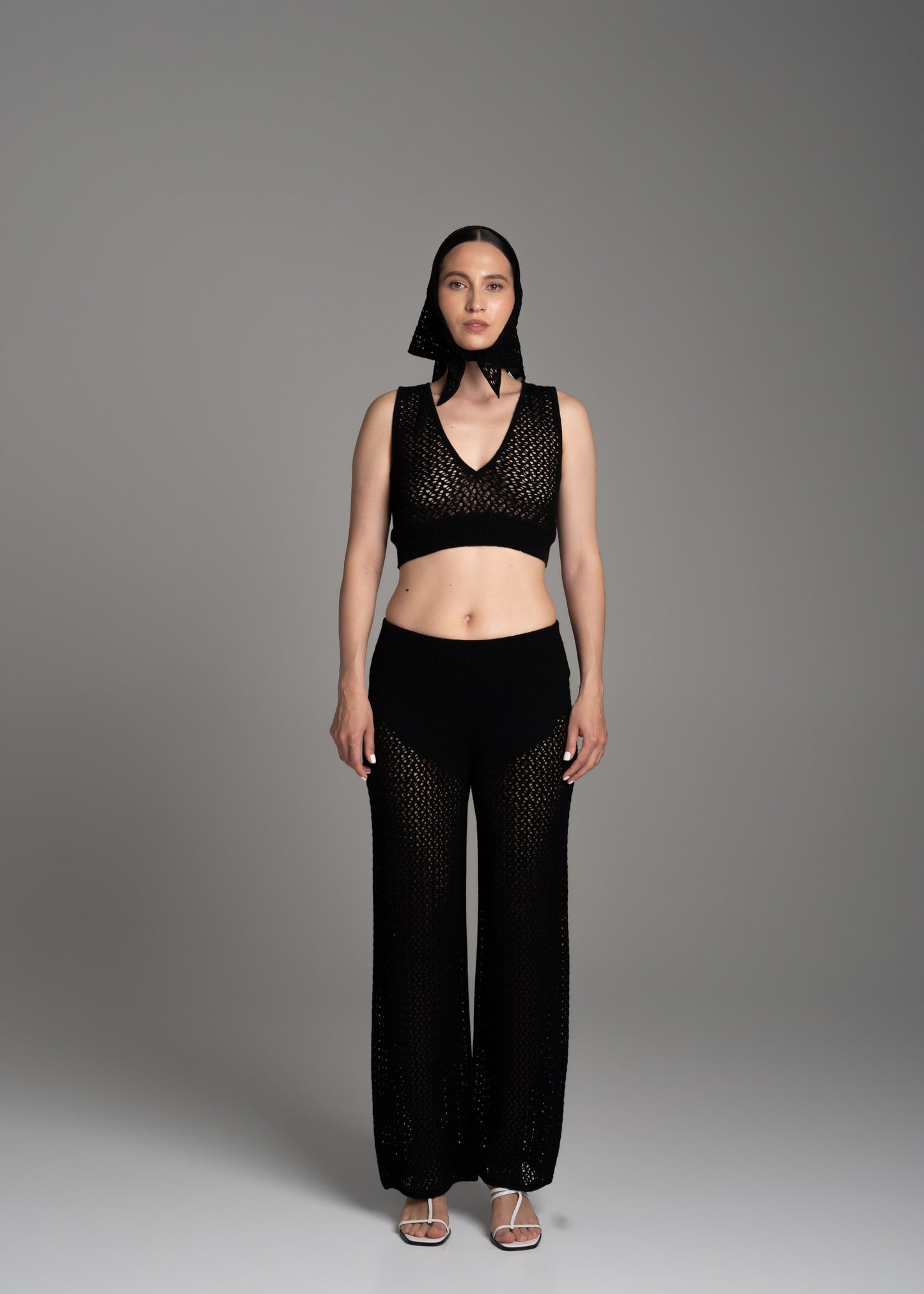 Black Lace Trousers