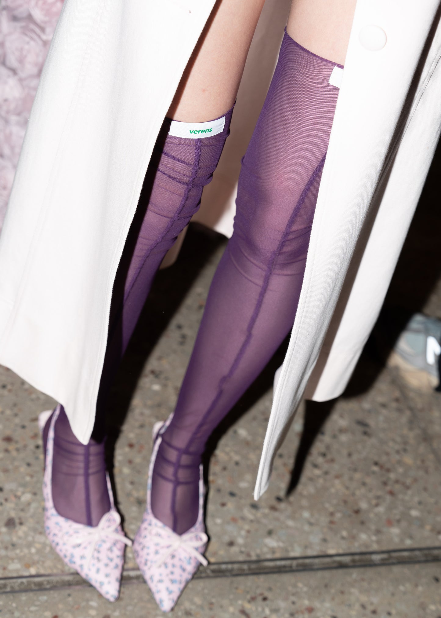 Long socks Purple
