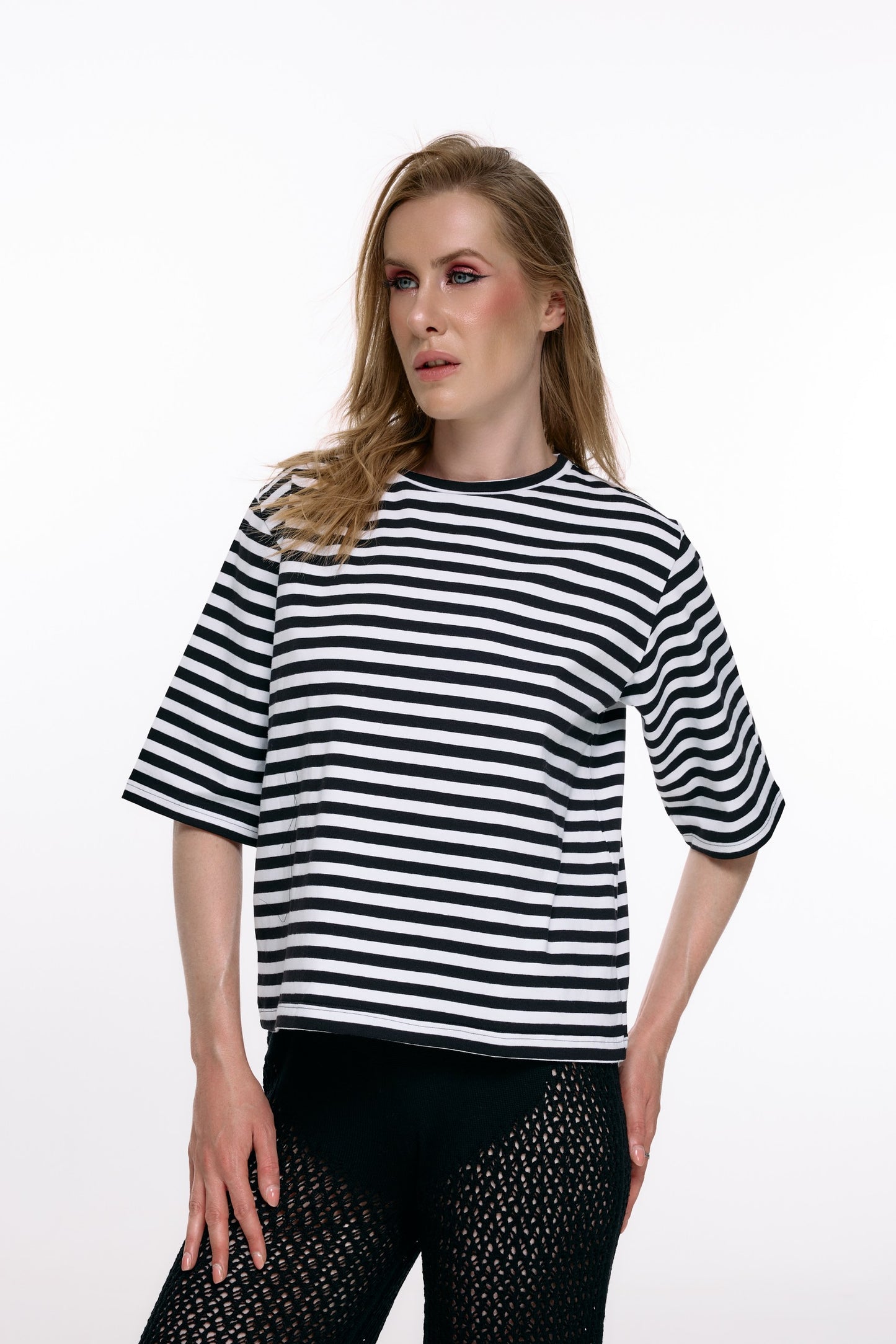 Striped T-Shirt – 95% Viscose, 5% Elastane, Handmade in the EU