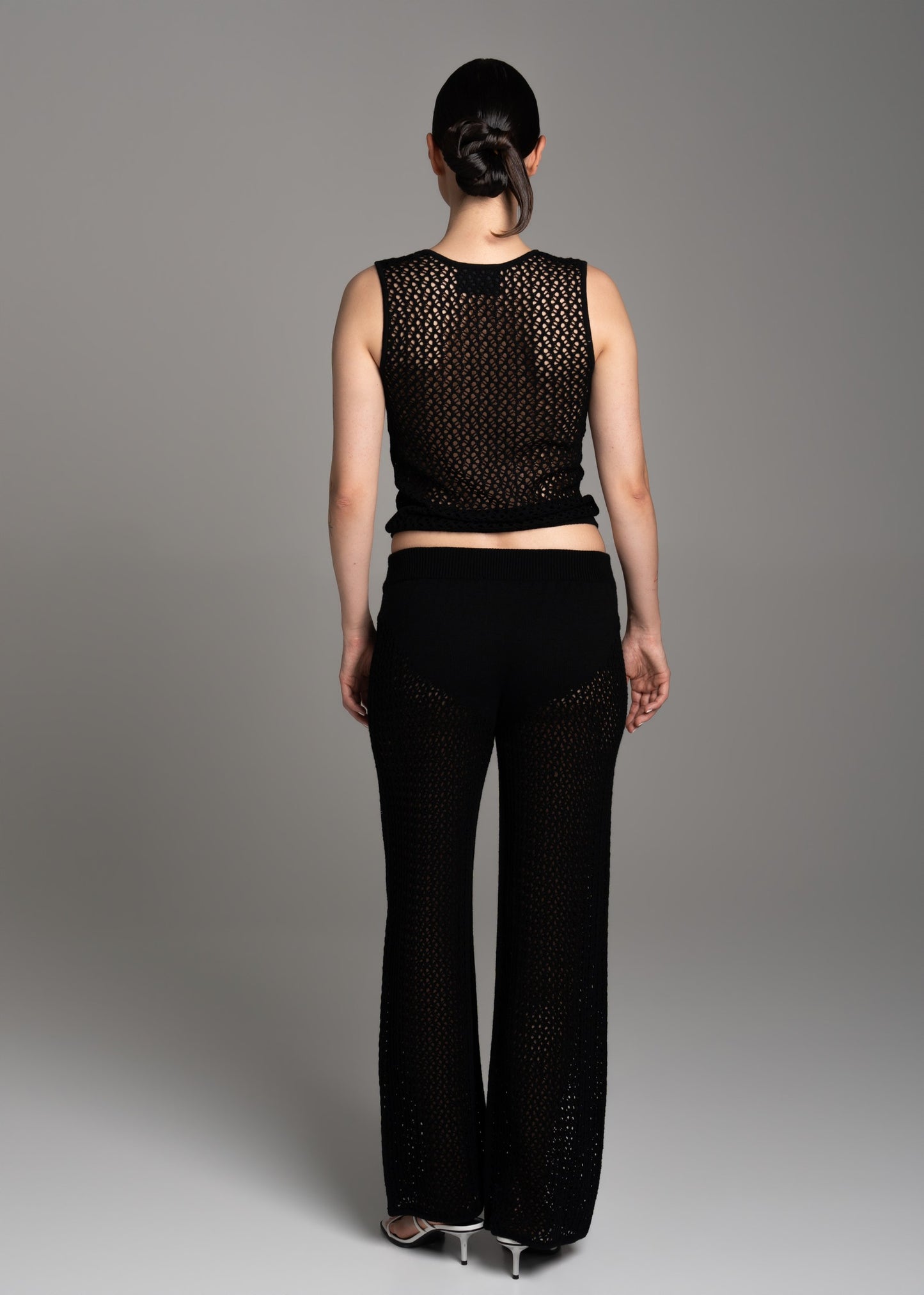 Black Lace Long Top