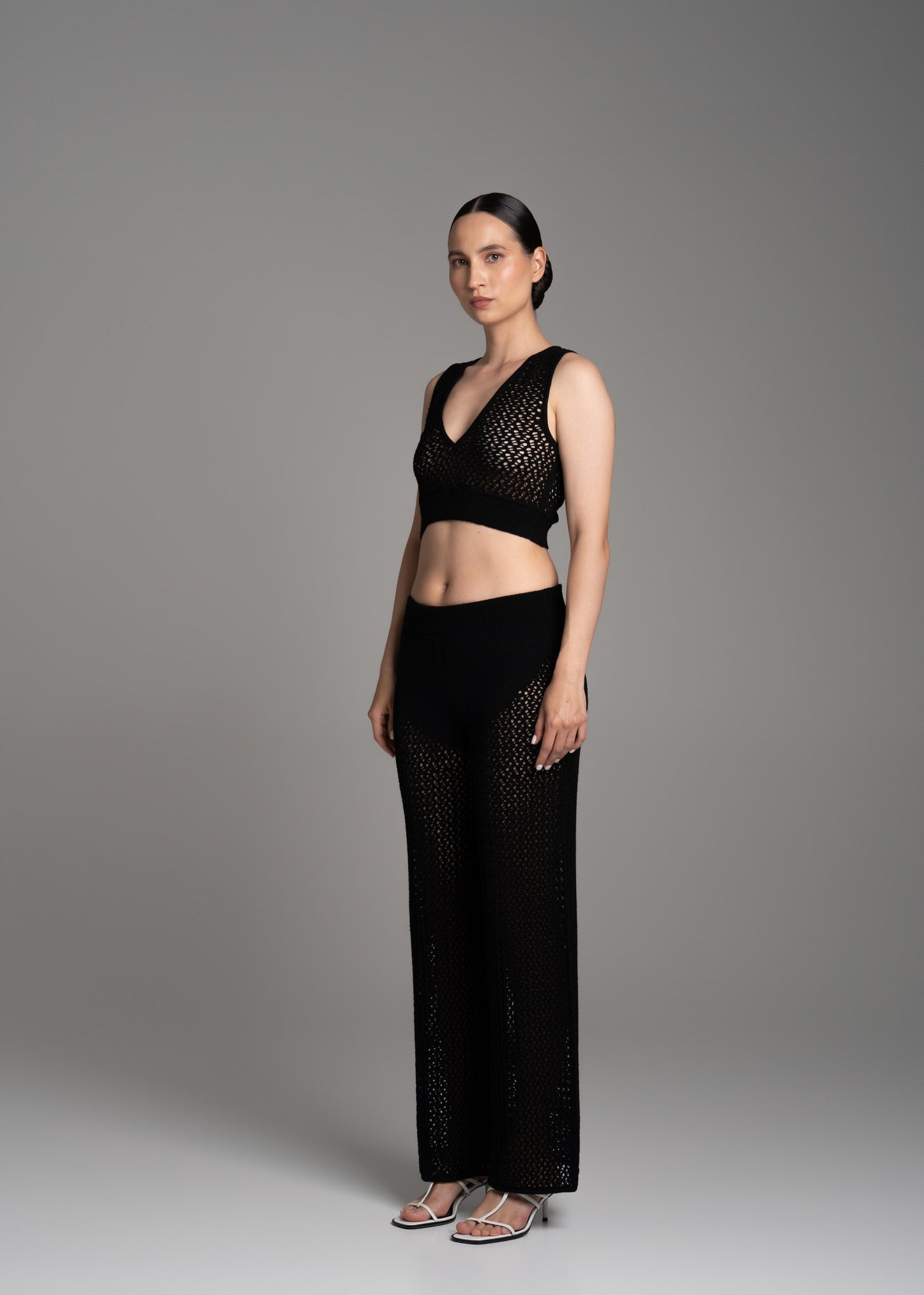 Black Lace Short Top