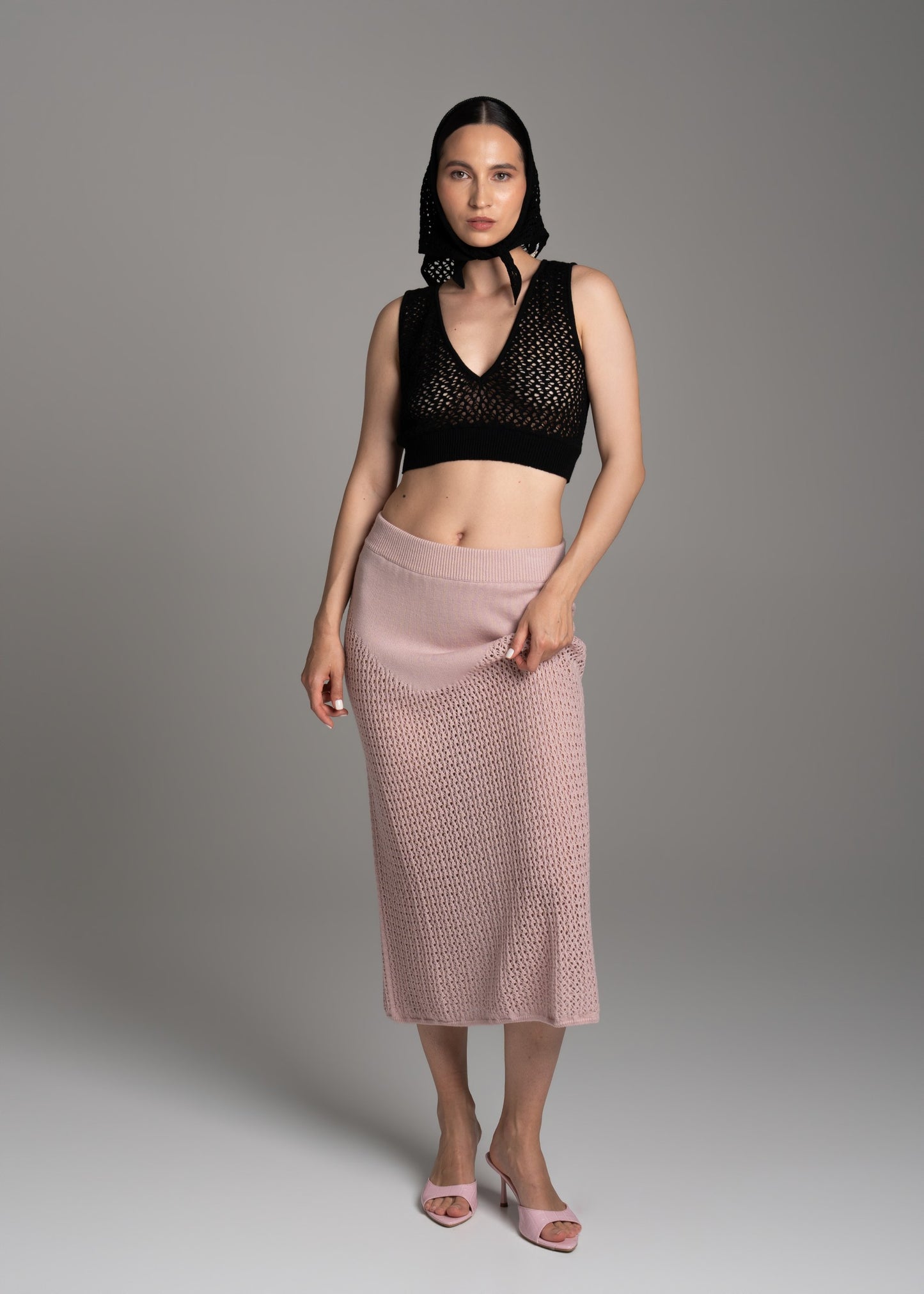 Pink Lace Skirt